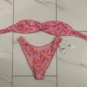 PacSun Pink Floral Bikini